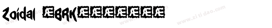 Zoidal (BRK)字体转换
